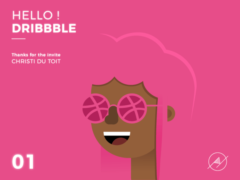 01. Hello Dribbble animation gif illustration motion