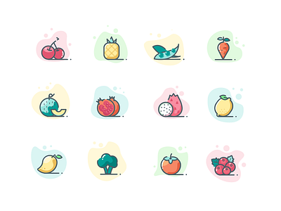 summer and fruit design icon illustration ui vector