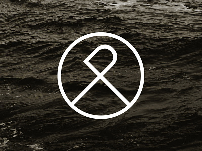 Pioneers brand branding design initials logo minimal monogram music ocean pioneers