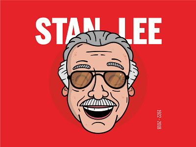 Stan Lee comic illustration vector