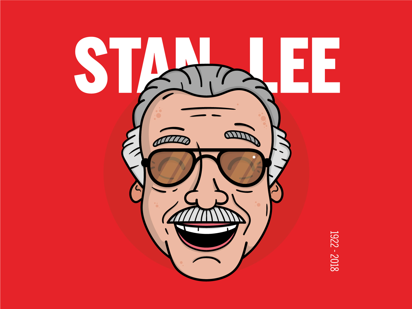 Stan Lee by Jordan Hall on Dribbble
