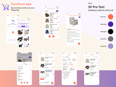 Furnishop app design furniture ios iphone x mobile online ui ui ux design user experience user interface