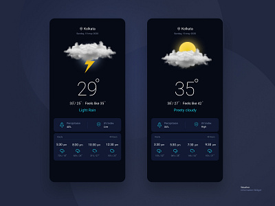 Weather Information Widget app clean concept creative design figma illustration mobile app prototyping typography ui ui ux weather app