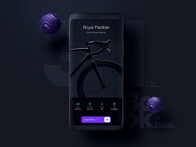 Book A Bike mobile UI