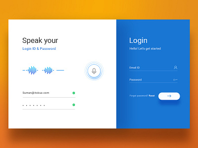 Login Screen Ui clean design digital interface login screen sign signup speak ui up