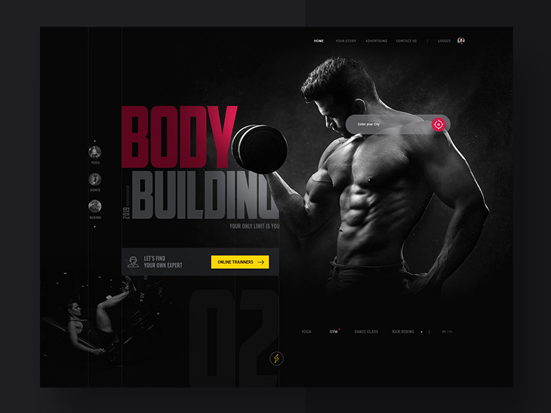 Fitness Banner By Suman Sil On Dribbble