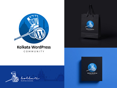 Kolkata WP logo design brand identity branding colors concept creative design illustraion india logo logodesignersclub typogaphy vector
