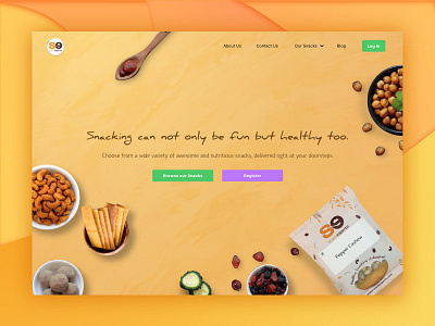 Snackbar eatery foods hygienic orange snacks traditional website