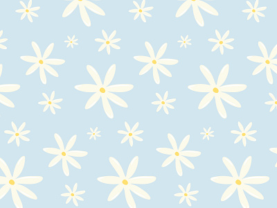 Daisies pattern adobe illustrator ai background daisies illustration pattern print