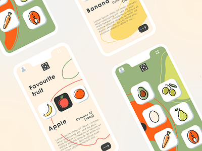 App line icons: healthy food adobe illustrator ai app app icons background branding food food icons food line icons graphic design illustration line mocuo