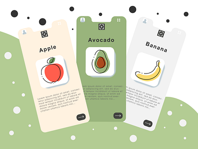 App line icons: healthy food adobe illustrator ai app app icons background food graphic design icons illustration line line icons