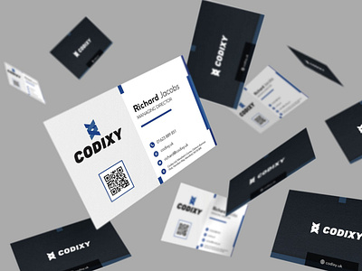 CoDixy Business Card branding business card business cards print qr