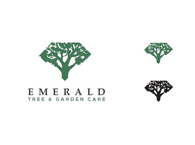 Emerald Tree Care Services - Traditional – Concept 2 branding logo logo design