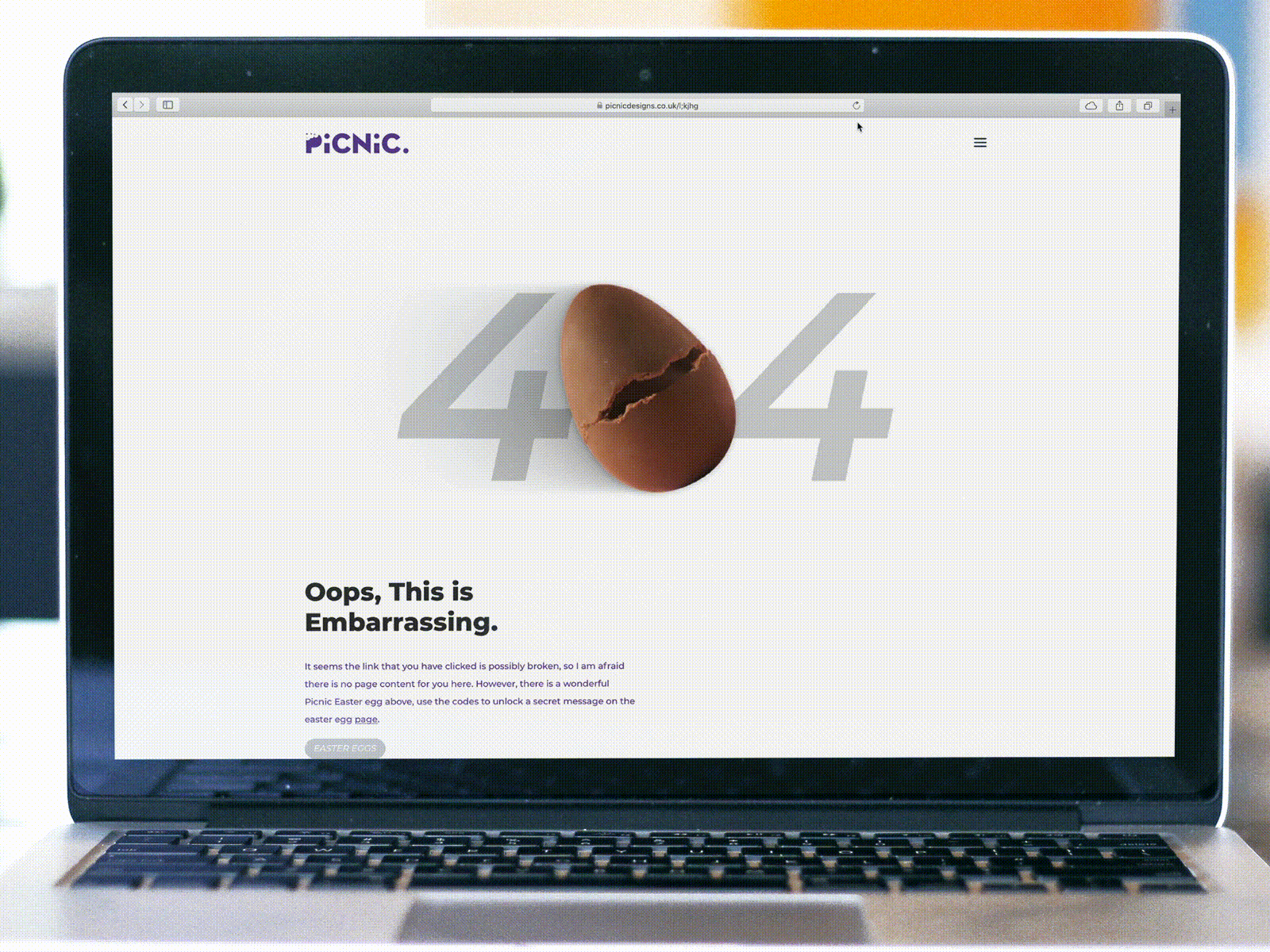 Picnic 404 Page 404 404 error 404 error page 404 not found 404 page 404page branding easter egg landingpage ui ux web design webdesign