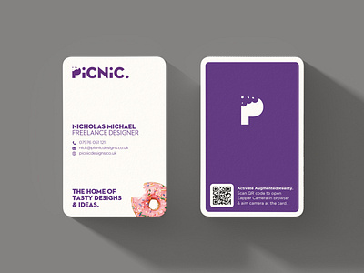Picnic Magic AR Cards ar augmented reality augmentedreality branding buisness card design print print design
