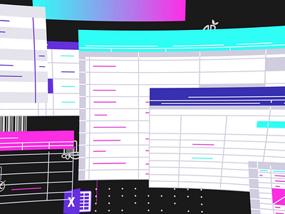 Alkemics animation app characterdesign data desk flat illustration motion design popup startup tech