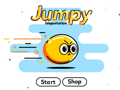 [ IOS Game ] Jumpy Concept app cute game line new player outline point teleportation tracer