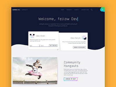 Community Landing Page