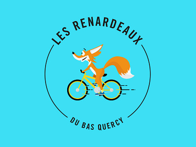 Fox O_o ? bike club fox happy logo yellow