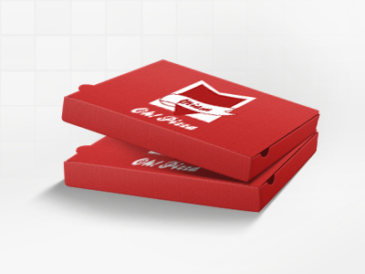 Boîte de Pizza boite box icon icone illustrator logo pizza