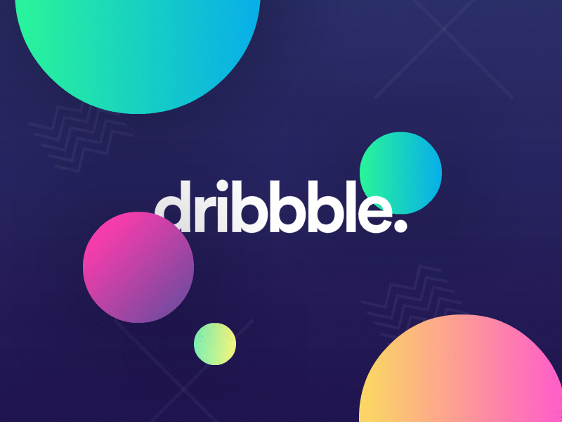 Vibrant dribbble. animation gradients vibrant