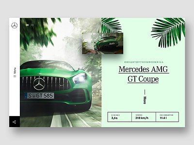 Mercedes UI Concept concept elegant hero mercedes ui ux webdesign