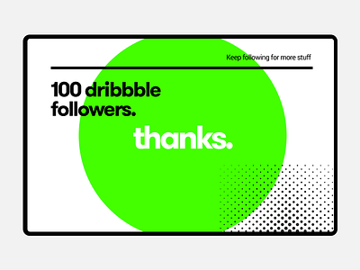 The 100. 100 abstract design follower vibrant