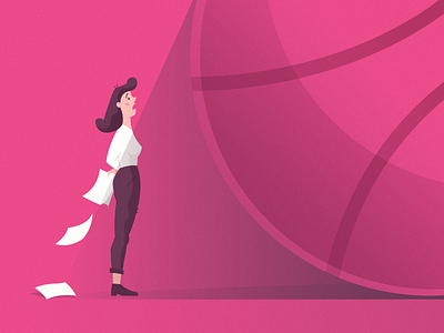 Hello Dribbble World amazing ball drawing dribbble emotions face first shot girl hair hello hello dribbble hello world icon illustration illustrator paper pink shadow shot start