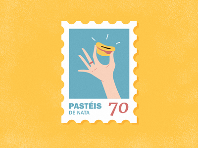 Post stamp about Portugal dessert fingers font food hand happy icon illustration lisboa lisbon love mark portugal post post card ring stamp sweet symbol tradition