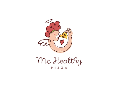 Logo for healthy pizzeria in Thailand