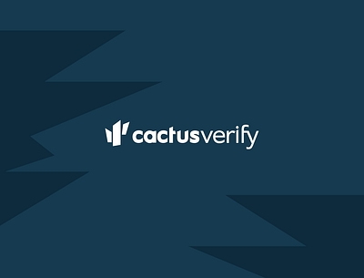 Cactus Verify (logo) branding illustration landing logo ui ux vector web webdesign webflow