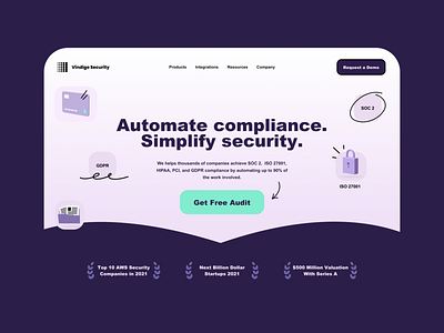 Security & Automation software landing startup ui web webdesign webflow