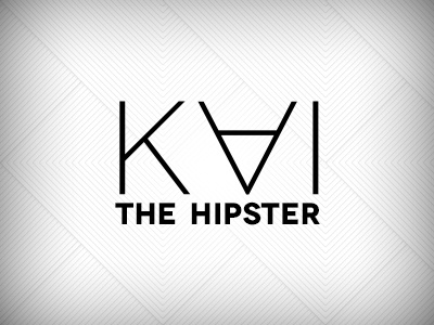 Kai The Hipster, Logo. branding hipster kai logo personal