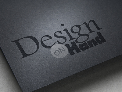 Design On Hand Logo Identity