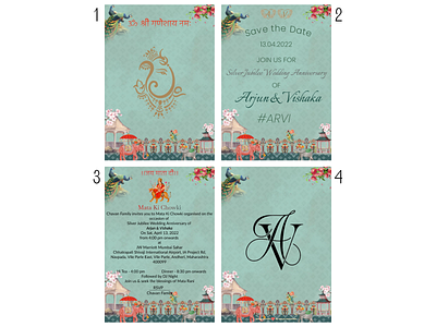 25th Wedding Anniversary Card anniversary card design figma figma design graphic design ui uiux wedding card