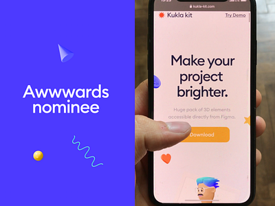 Mobile screenshot - Awwwards