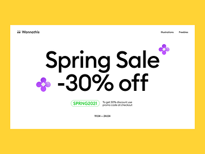 Spring Sale 3d 3d 3d flower 3d icon coupon ecommerce flowers header sale special spring sale typogaphy yellow