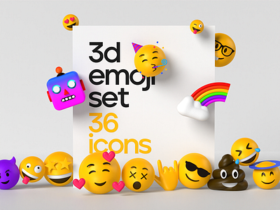 3d emoji illustrations 3d 3d character 3d emoji 3d icon 3d illustration 3ddesign art blender cinema 4d emoji illustration render scene web design