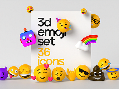 3d emoji illustrations