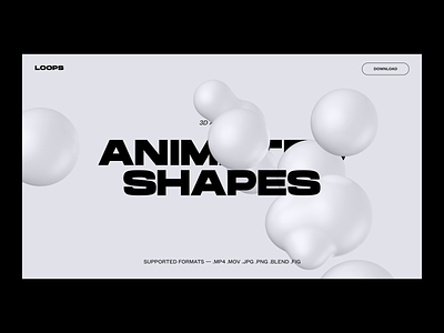 3D ABSTRACT LIQUID SHAPES 3d abstract animated animation blender desktop liquid motion particles product ui uiux website