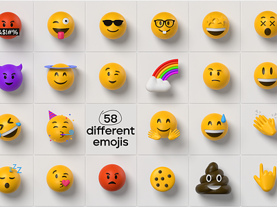 3d emoji illustrations