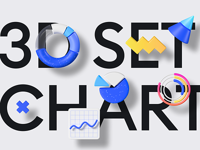 3d Charts for Figma 3 icon 3d 3d chart 3d diagram 3d illustration 3d pyramid blender column chart donut chart figma wave chart