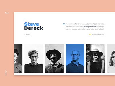 T E A M clean colors company layout minimal people team team page ui