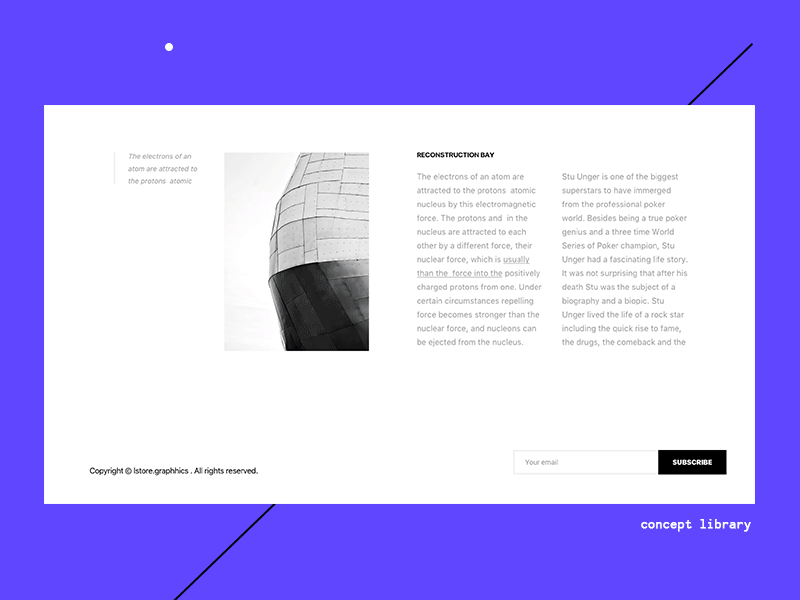 Concept Library - Linn animation geometry landing layout lstore minimal