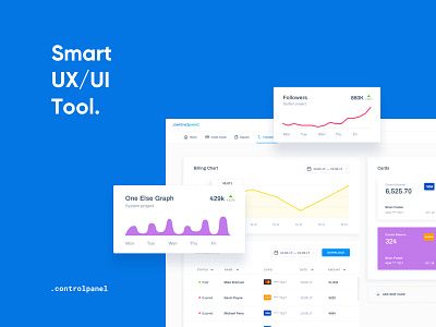 .controlpanel admin analytics charts dashboard statistics ui ux