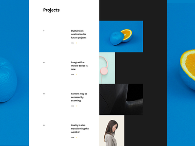 Qaitomo UI Kit [projects] grid layout minimal projects ui works