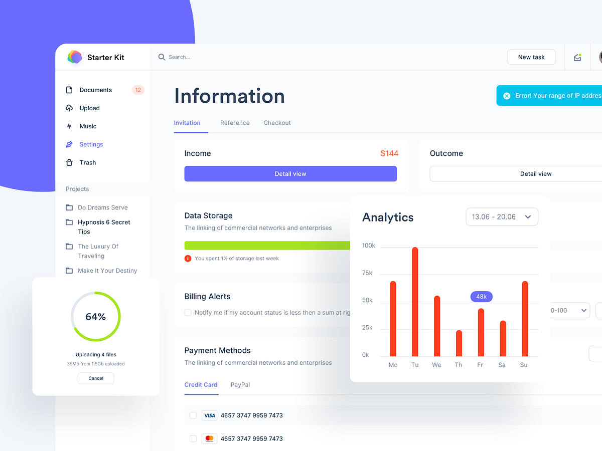 Transaction management system dashboard by Daw_Zhang for BestDream on ...