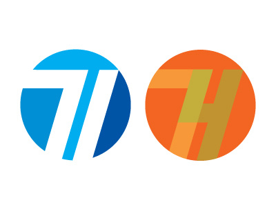 1971 And 1974 color design lettering