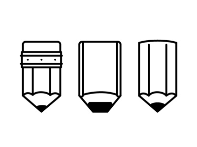 3 Pencils design illustration