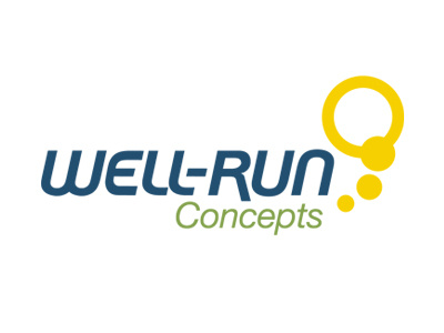 Well-Run design logo type